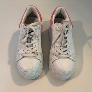 Ash platform women’s sneakers. Size 40 US 9.5 Pink Terri-cloth back.